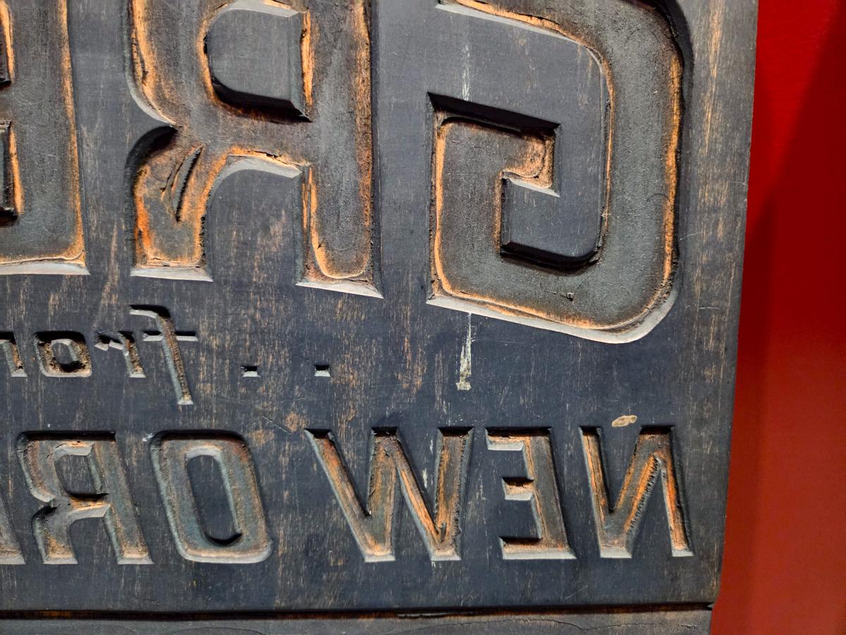 Hand Carved Basswood Printing Blocks  From 20th Century Traveling Shows 6