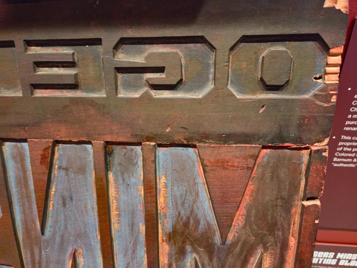 Hand Carved Basswood Printing Blocks  From 20th Century Traveling Shows 2