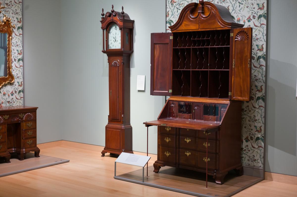 I love this Six-shell blockfront desk and bookcase - maker unknown C. 1755–70 Newport