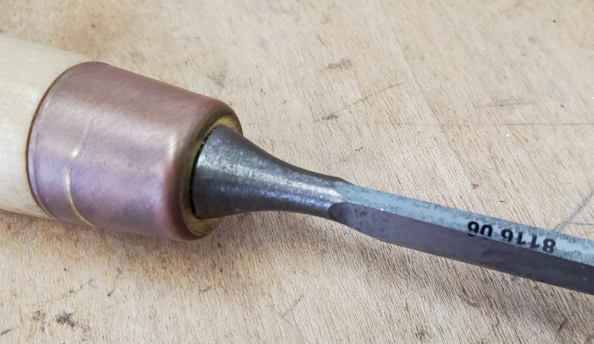 Modern drawn ferrule on a recent Narex Chisel with an undistinguished bolster