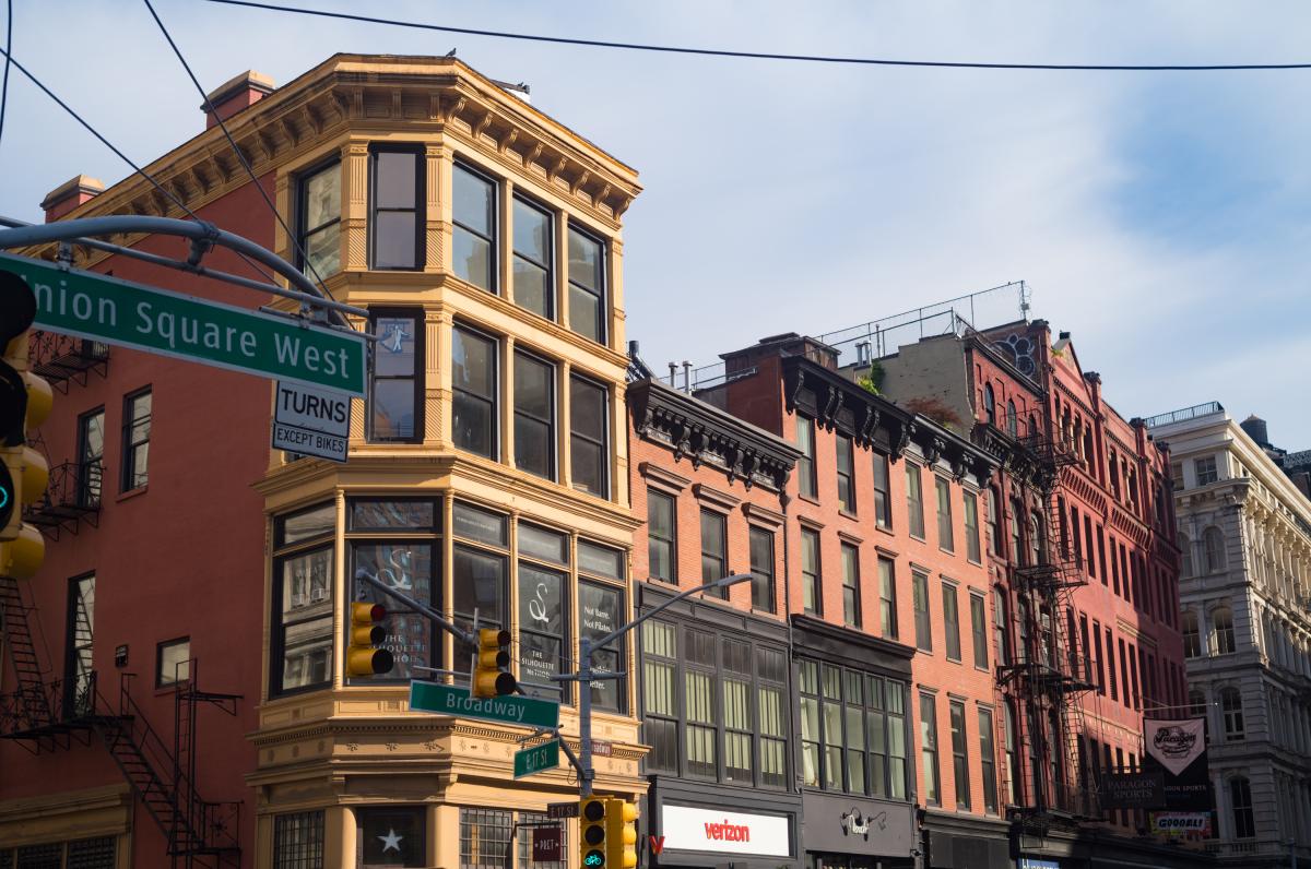 Looking north on Broadway from 17th Street