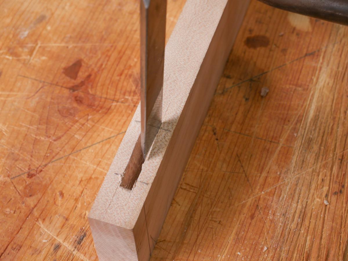 How to Mortise the Moxon Way: Part 2, Chopping the Mortise 13