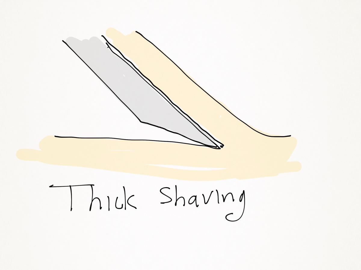 The Engineering of Thin Plane Shavings - Grain Direction 2
