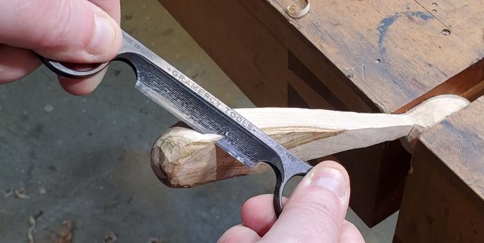 Making a Small Drawknife without Forging or Heat Treating 