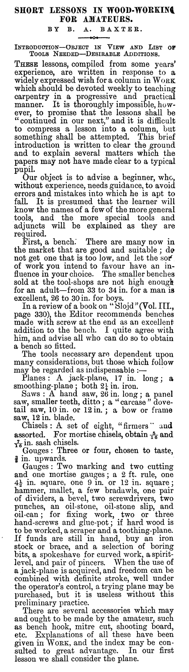 WORK No. 138 - Published November 7, 1891 5
