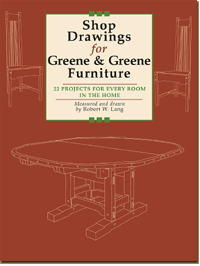 Shop Drawings for Greene & Greene Furniture