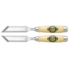 Pair of Right and Left Angled Skew Bevel Edge Chisels by Two Cherries