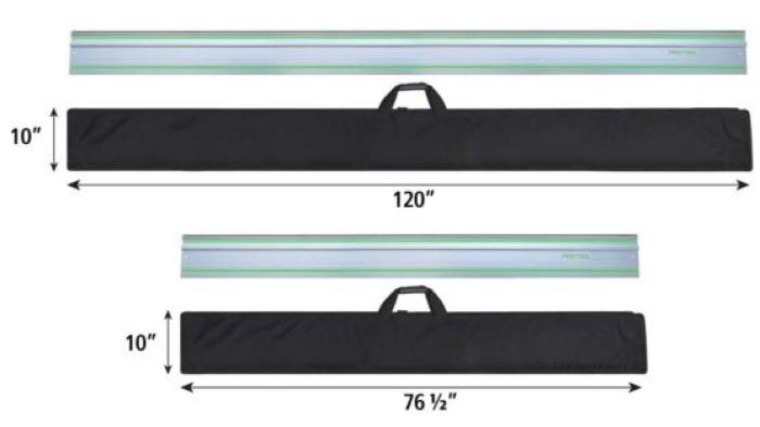 FastCap Padded Transport Bags for Guide Rails and Saw Tracks