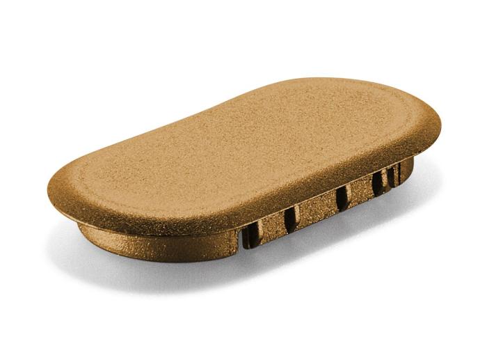  alt="Light Brown Cosmetic plastic cover cap for exposed mortise holes. 32 pieces(#201356)."