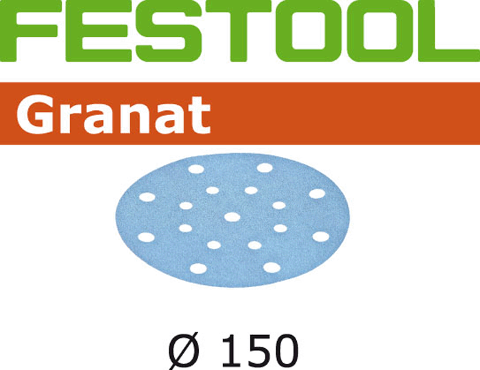 6" P240 Grit-Pack de 10 Festool Granat abrasive 150 mm 