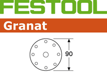 Festool 90mm Diameter Granat Sanding Disks
