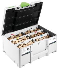 Domino 4,5,6,8, and 10mm Cutters and Domino Assortment in a Sys3 Systainer  (# 576794)