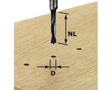 Dowel drill bit HW S8 D5/30 Z (#491066) OF 1010, OF 1400