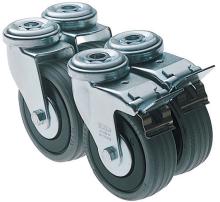 Casters 4x, SYS Port (#491932)
With secure locking brakes.
