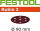 Festool  90mm Diameter Rubin 2 Sanding Disks