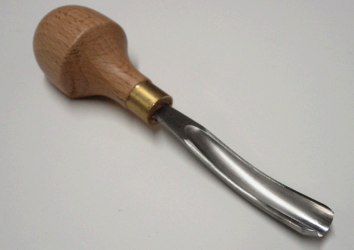 Bent Gouge Block Cutters by Ashley Iles no. 18