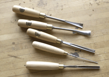 Chart of All Ashley Iles Full Sized Carving Tools
