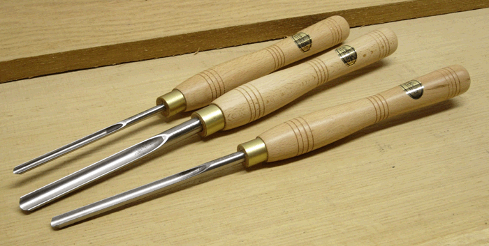 Standard Round Section Spindle Gouges by Ashley Iles