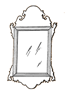 Chippendale Courting Mirror