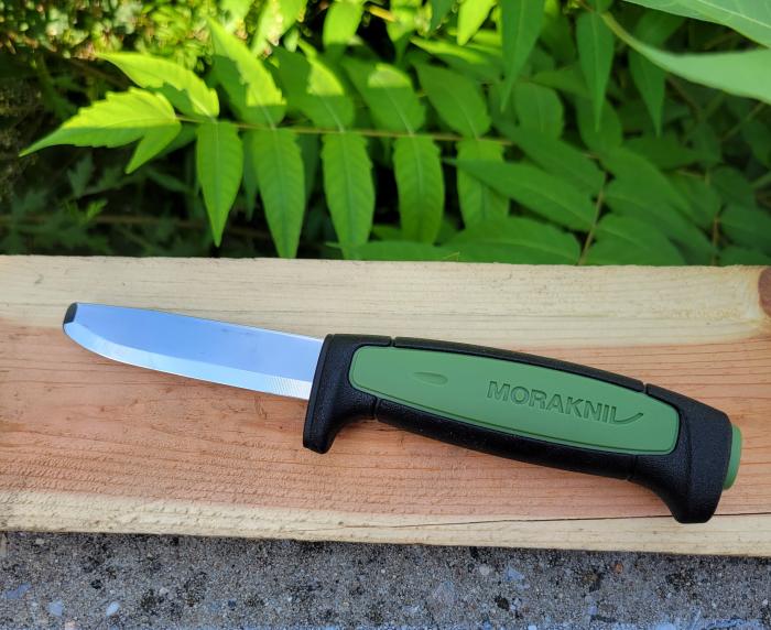 Morakniv Safe Pro Blunt-Tipped Carbon Steel Knife with Sheath