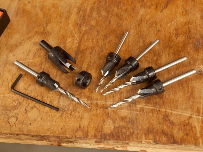 Tapered Drill and Countersink Sets by Fuller  - Made in USA - #6 set