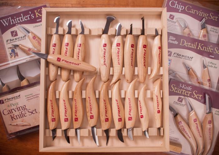 Flexcut Deluxe Knife Set in Wooden Box- KN250