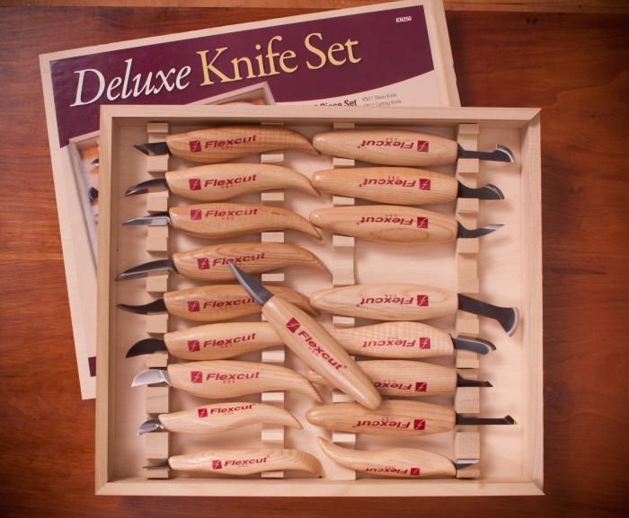  alt="Deluxe Knife Set in Wooden Box- KN250"