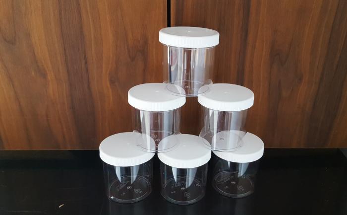 Plastic Jar with Tight-Fitting Lid