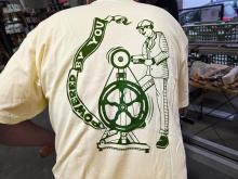 Gramercy Tools Powered By You Treadle Lathe T-Shirt