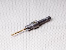7/64" x 3/8"  Tungsten Carbide Tipped Countersink with TiN Coated Parabolic Flute Twist Drill(#46337)